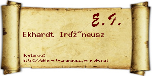 Ekhardt Iréneusz névjegykártya